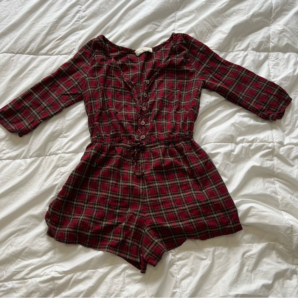 Abercrombie Plaid Romper